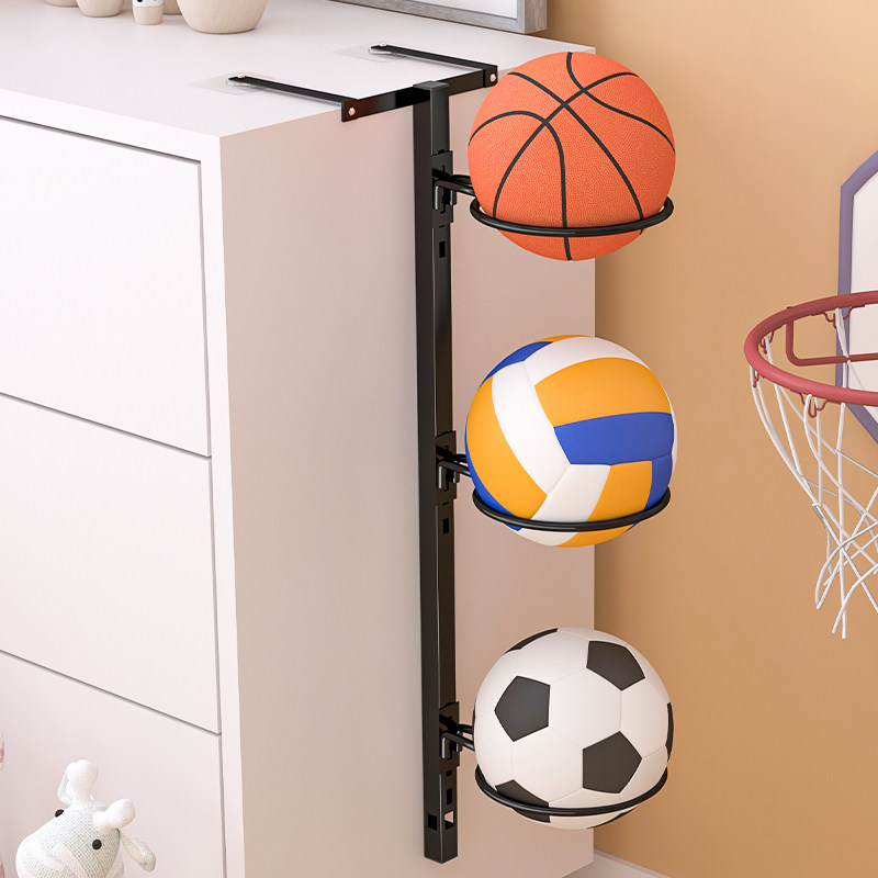 速发篮球收纳架球类收纳球架家用置球的架子足球收纳筐器动运材放