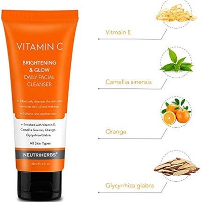 速发Neutriherbs Vitamin C Facial Cleanser Face Wash-Exfoliat