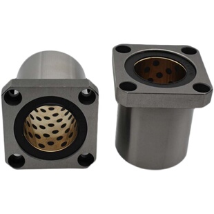 速发新品 直线轴承带圆法兰石墨铜套外钢内铜wOFZ86 d10