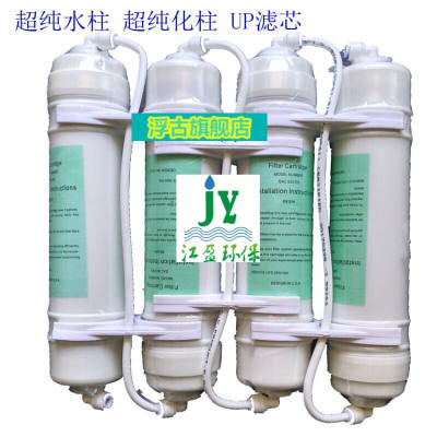 实验室滤水机UP超纯化柱医院去离子水机10寸净水器滤芯更换维护