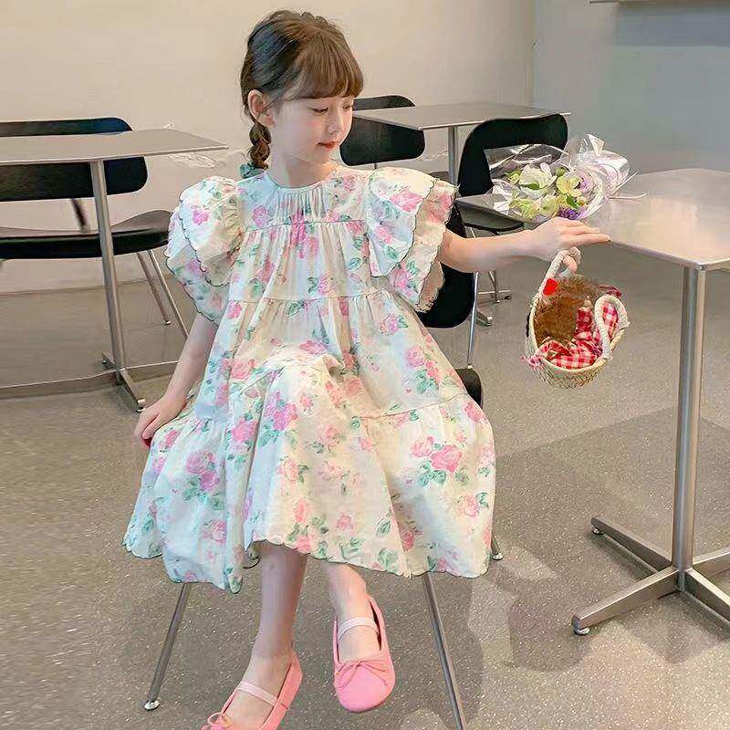 儿童装女宝宝夏季连衣裙新款小女童洋气公主裙子1夏装2潮3岁4碎花