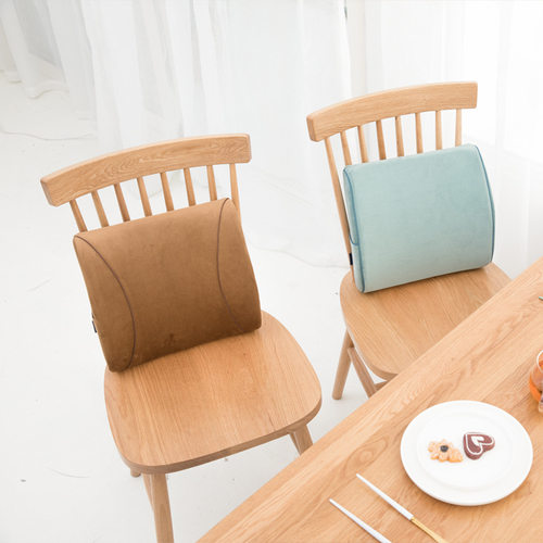 极速跨境慢回弹可拆卸汽车靠 办公室护腰座椅靠枕 记Y忆棉枕芯靠