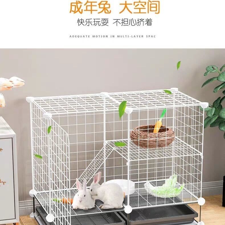 极速新式兔笼家用室内兔子窝带厕所E自动清粪屋养殖笼特大号宠物