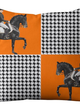 极速Nordic Fashion Apbstract Patterns Blue Orange Cushions C