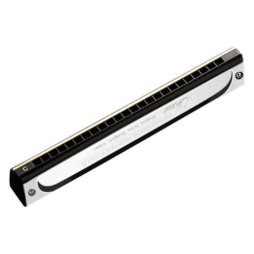 极速天鹅SWAN口琴n24孔单排单音初学者学生专业演奏口琴C调(银色