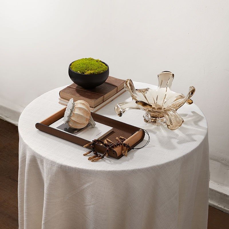 新品民宿客餐厅桌面装饰摆件v个性创意水晶果盘茶几托盘陶瓷小摆