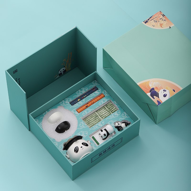 极速2025茶具套装成都熊猫纪念品公司商务开业乔迁活动Z实用伴手