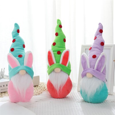 极速New Easter Faceless Gnome RabbDit Doll Handmade Reusable