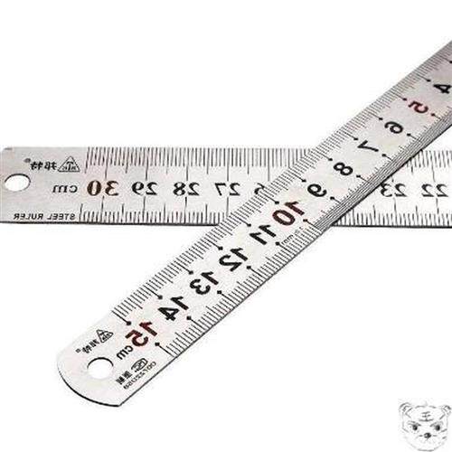 极速钢尺加厚钢板尺15/30/50/100cm1米2米长铁尺子直Y尺刻度不锈
