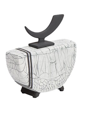 新品新中式陶瓷收纳盒p带盖储物罐摆件小号装饰罐文竹盆栽茶具托