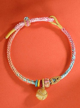 新品五台文殊菩萨昌殊七慧锦鲤手链上岸有M求必应手绳编织转运逢