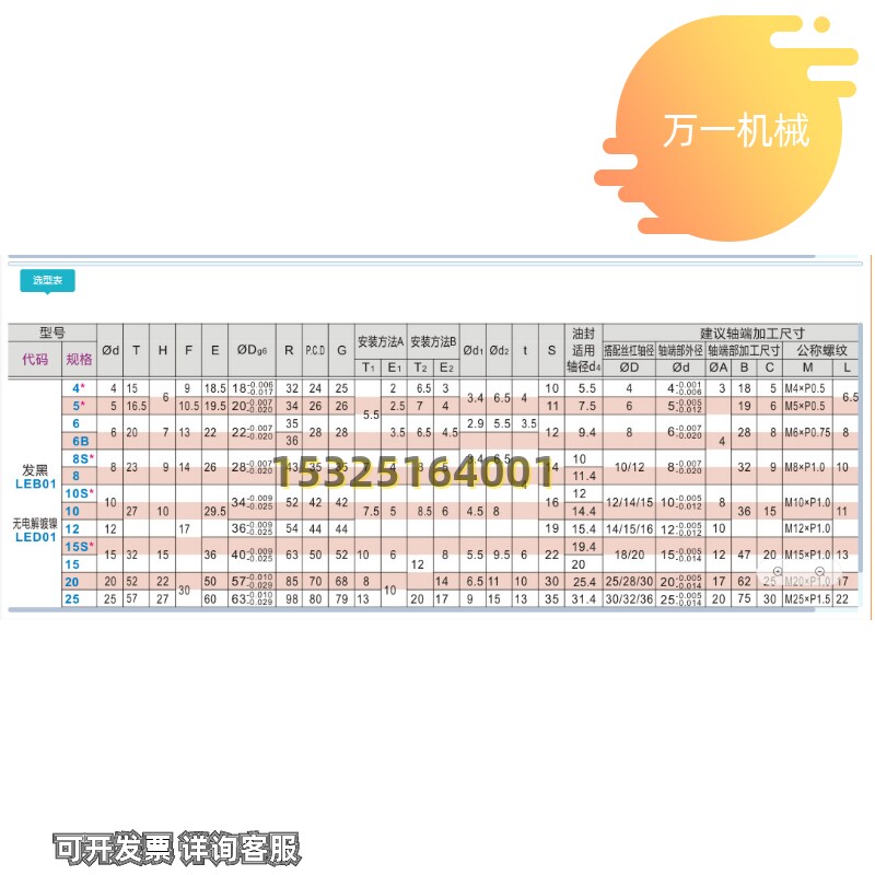 极速LEC01-6 8 10 12 15 20 25 30 LEB01 LEBQ02 LEB03丝杆支座固
