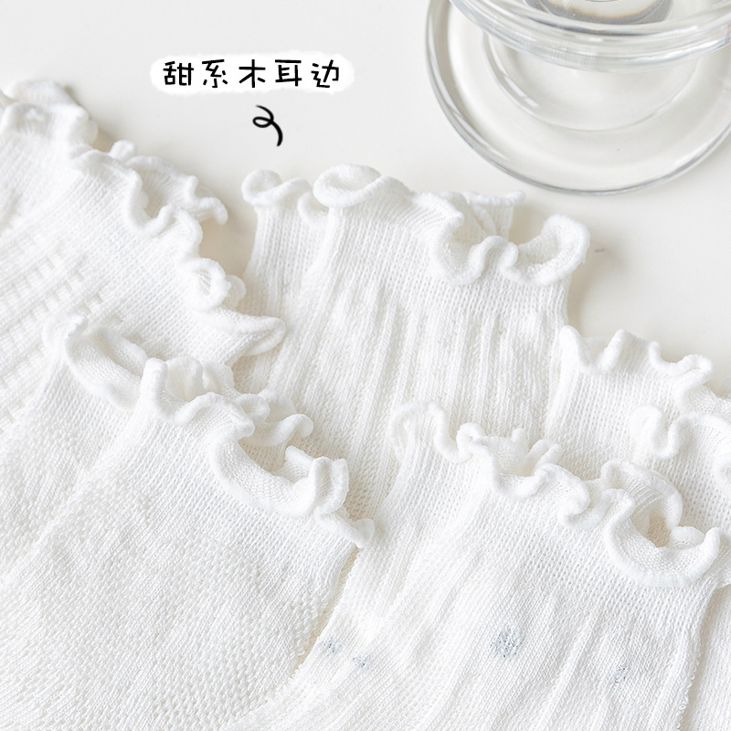 极速女童凉鞋袜子夏天透气薄款儿童凉鞋K袜子短款配裙子儿童夏季
