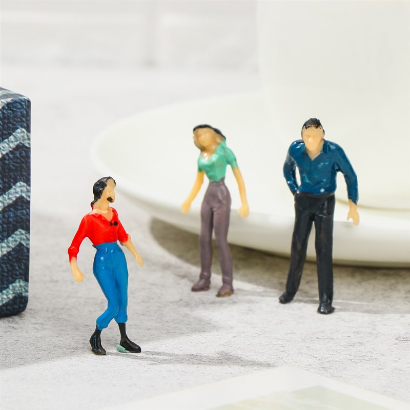极速100pcs 00/50/1:75/1:50 Scale Plastic PeopleR Figures Mod