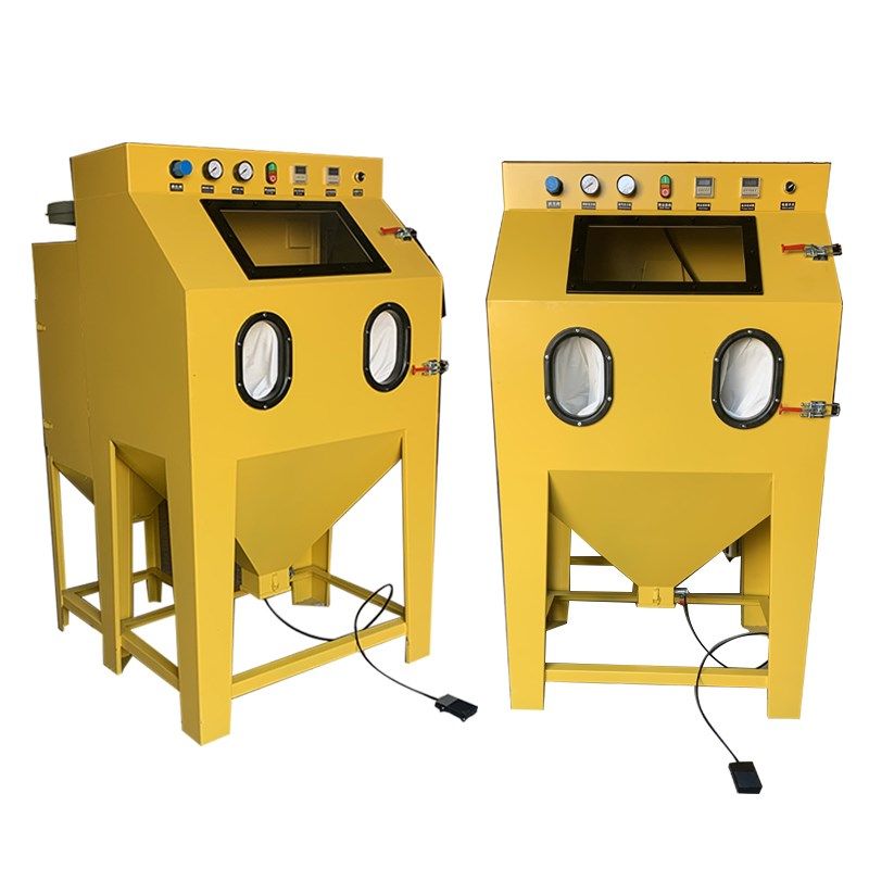 极速喷砂机小型高压n环保无尘喷砂机手动喷砂机除锈箱式脉冲定时