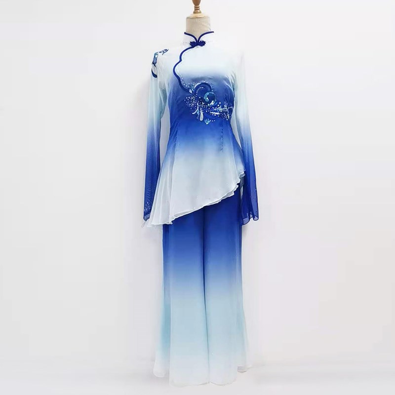 民族舞蹈服忆梦阑珊同款咏荷胶州秧歌演出L服女独舞艺考服舞台表