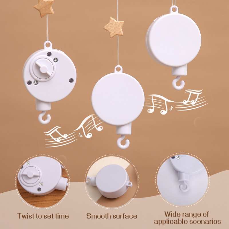 极速1PC cInfant Rattle Music Box With Rotating Hook Baby Rot