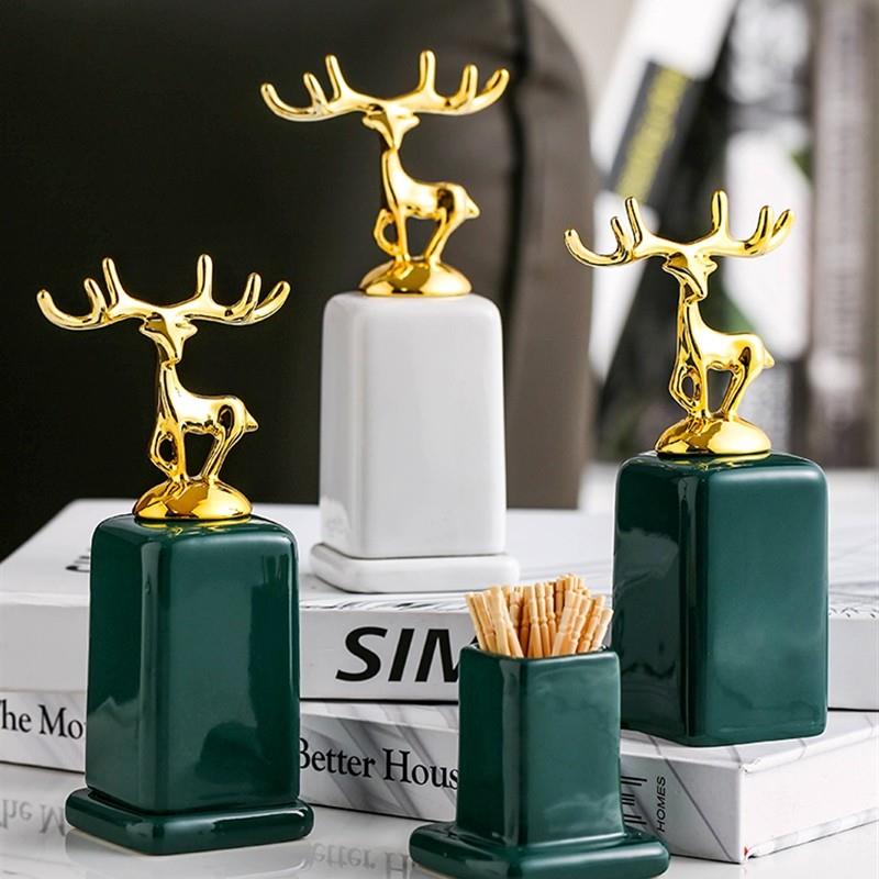 极速insc陶瓷牙签筒桶家用个性创意牙签盒时尚北欧轻奢牙签收纳罐