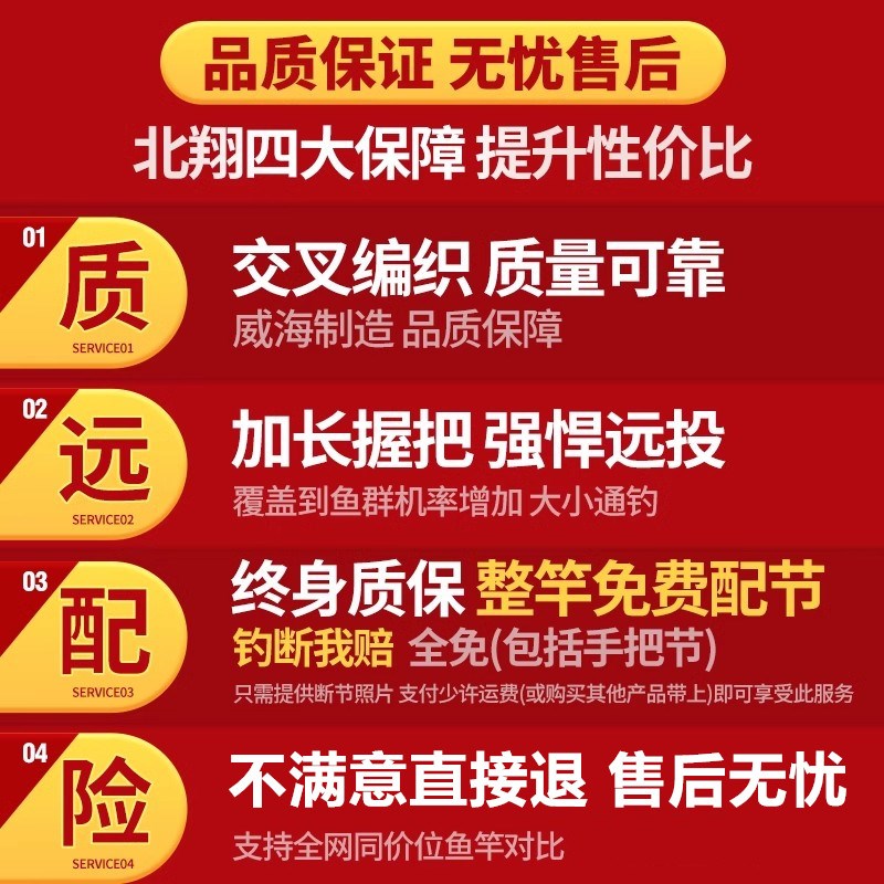 极速海杆抛竿套装鲢鳙海钓u鱼竿甩杆超硬远投竿全套全金属十大海