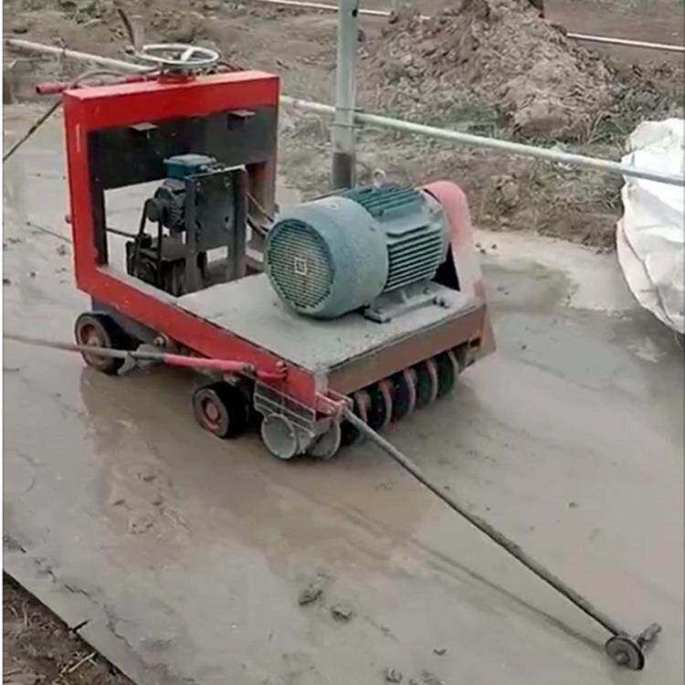 建设牧场用地面开槽机15KW奶牛场刻纹机手推式割缝机