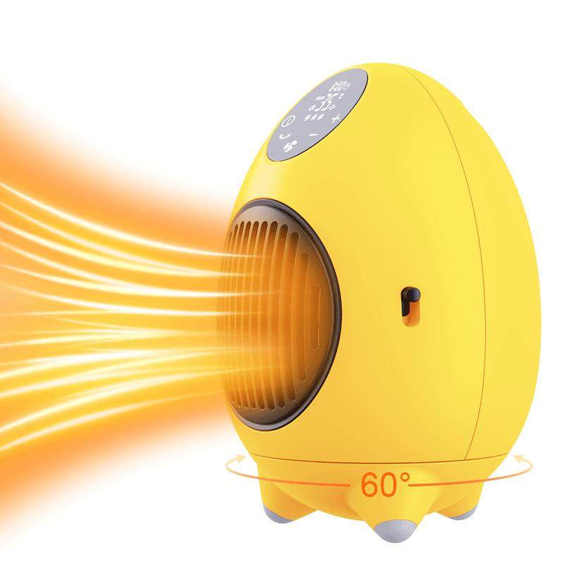 2024桌面暖风机家用办公室暖手暖脚取暖器冷暖两用PTC加热电暖气