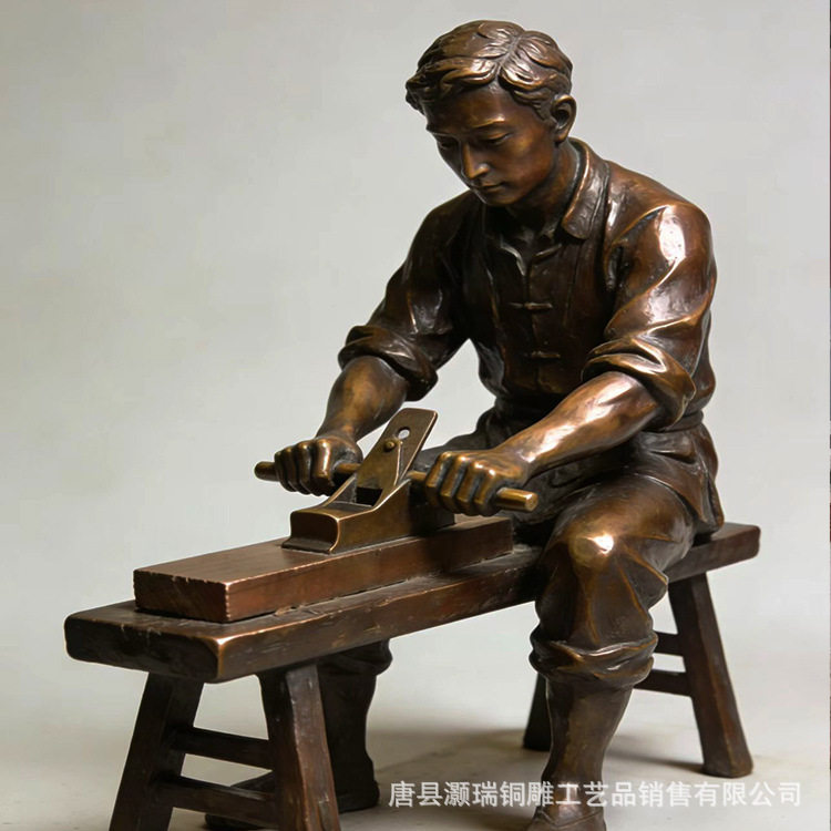 纯铜民俗人物景观雕塑
