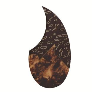 吉他弹性软胶护板赛璐珞亚克力玫瑰木枫木丝印雕刻镶嵌