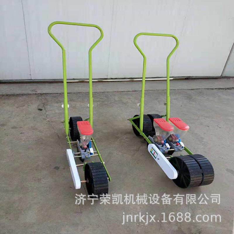 单行人推蔬菜播种机精量人力谷子播种机一机多用蔬菜颗粒播种机