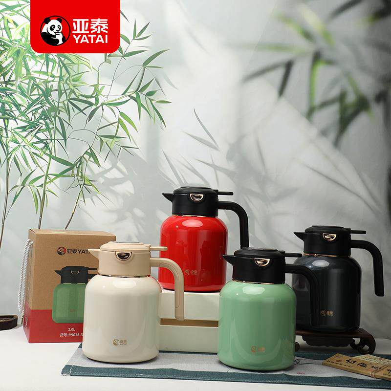 亚泰新款316L大容量保温壶热水瓶茶水分离家用水壶保温瓶