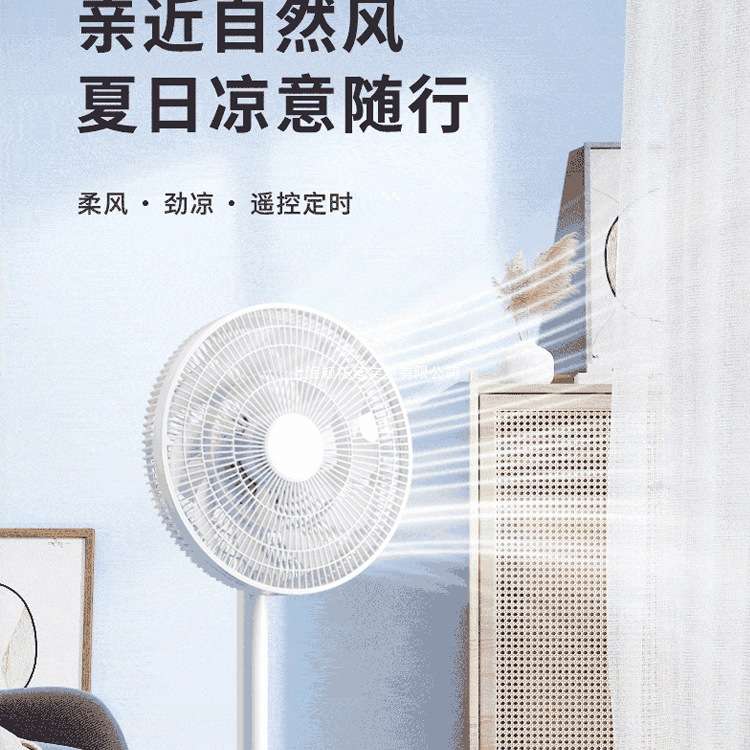 2025新款电风扇落地扇家用超静音台立式两用办公室大风力遥控无声