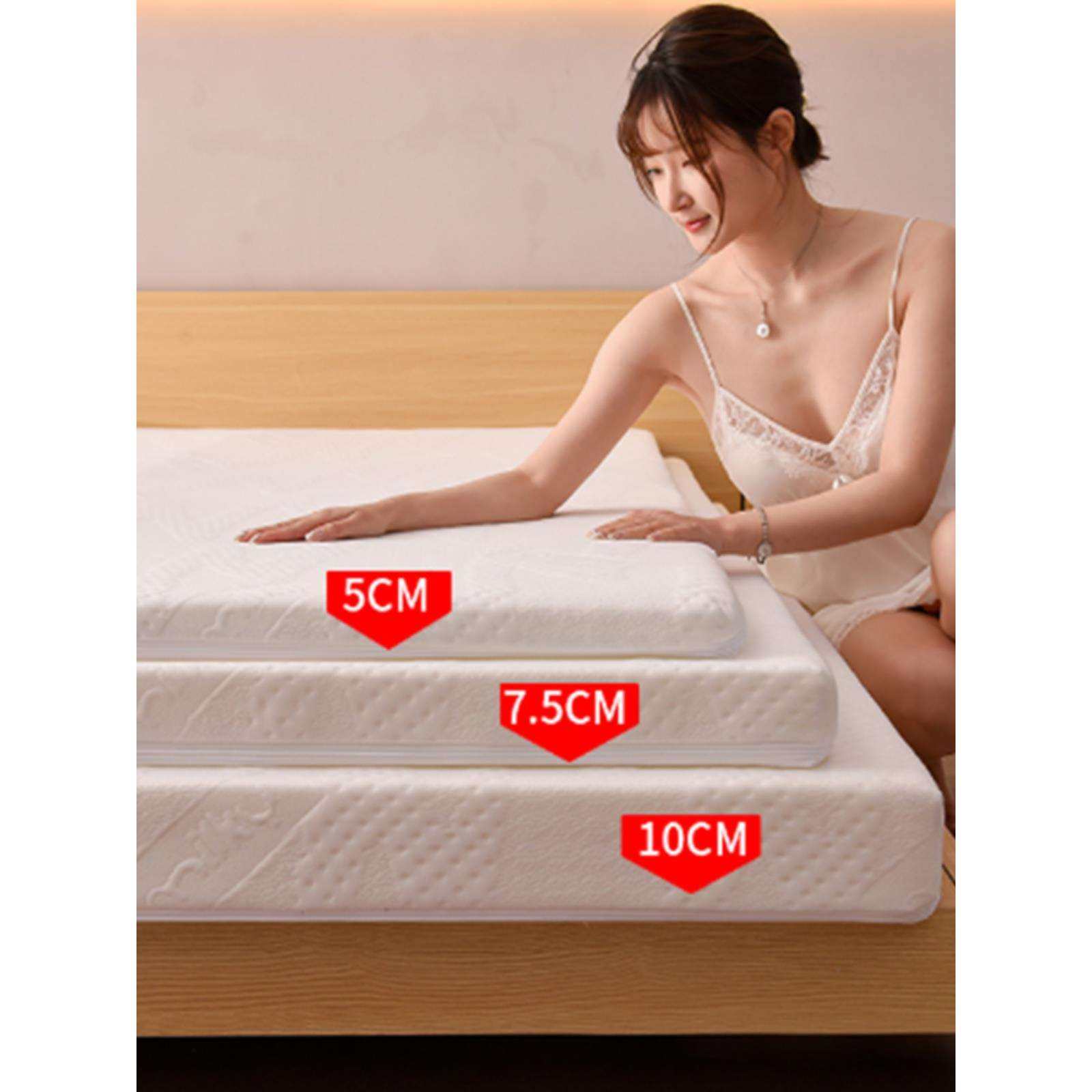 可拆洗记忆海绵床垫软垫10cm家用卧室双人加厚榻榻米折叠垫被褥子