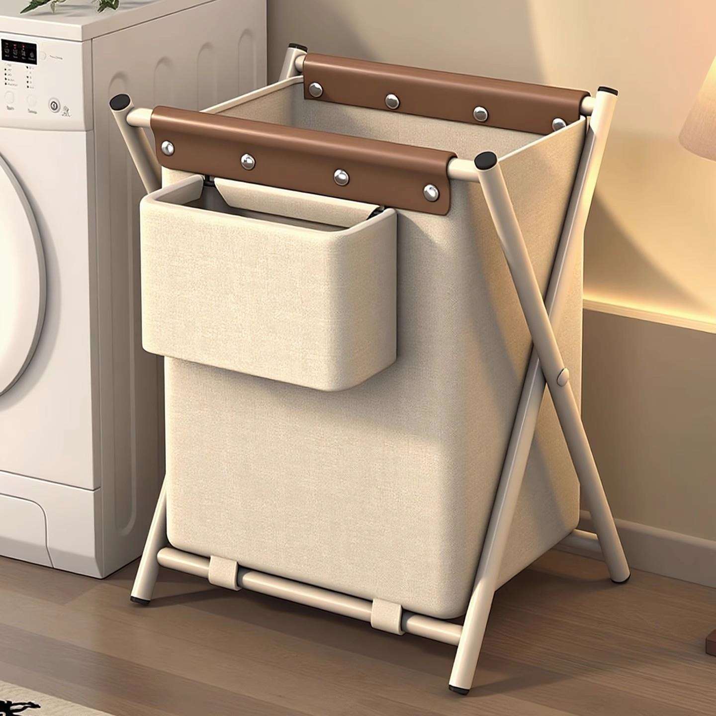 脏衣篓高颜值轻奢脏衣服收纳筐大容量脏衣篮家用洗衣篮可折叠口篓