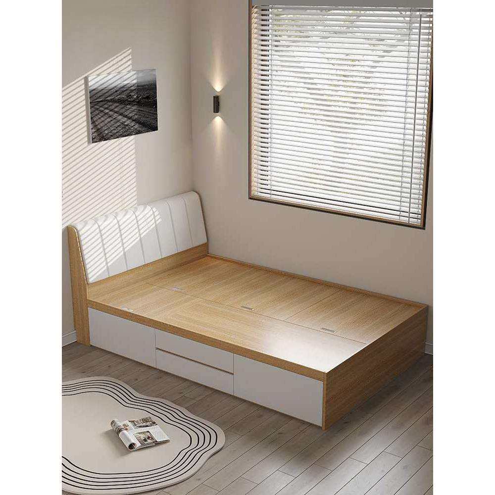 床现代简约榻榻米小房间省空间收纳储物儿童床可板式单人床