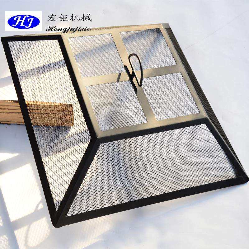 方形筛网高温漆户外烧烤炉配件防虫网盖金属钢丝网罩