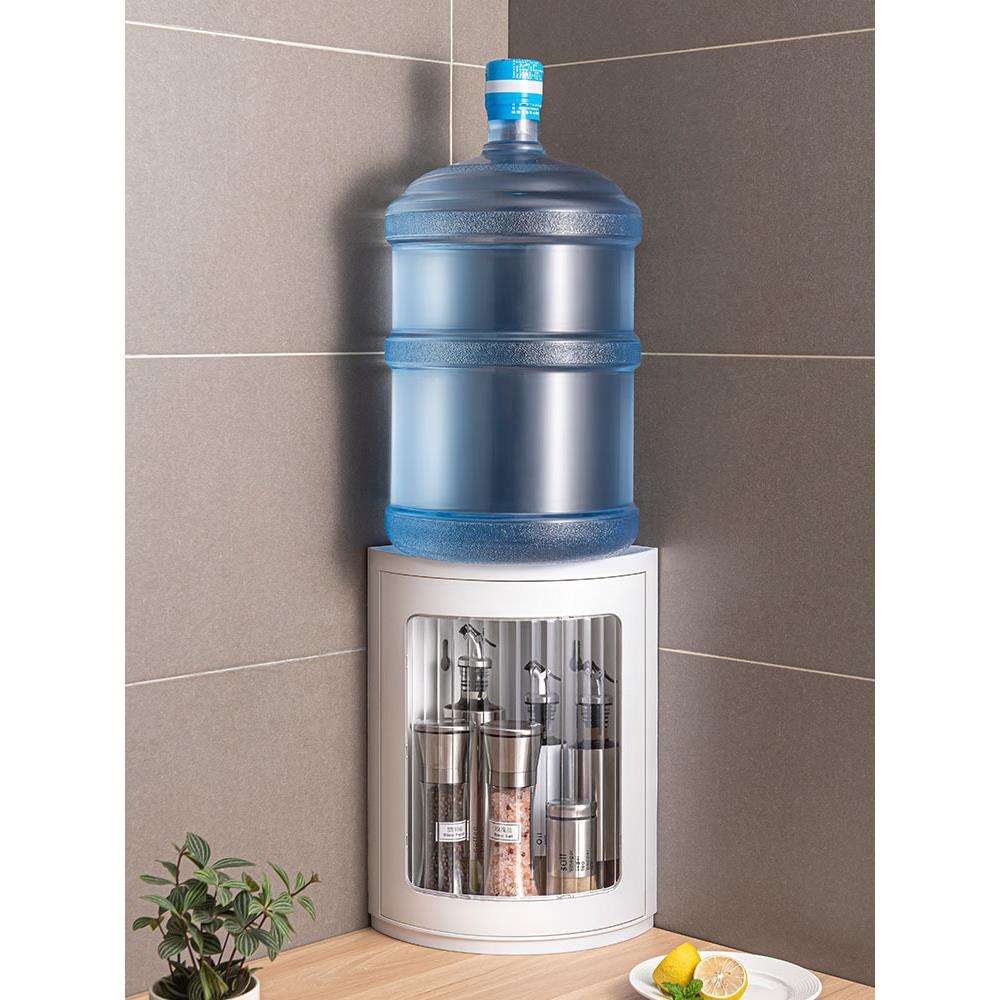 EQ4F厨房旋转置物架专用台面壁挂调料调味品收纳置物架三角储物转