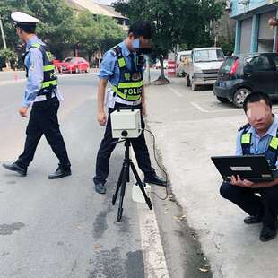 智能交通测速仪HT3000A移动便携式高清雷达测速仪超速自动抓拍
