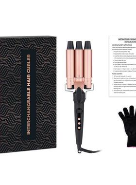 液晶三管卷发器套装新款可以换头10in1任意搭配