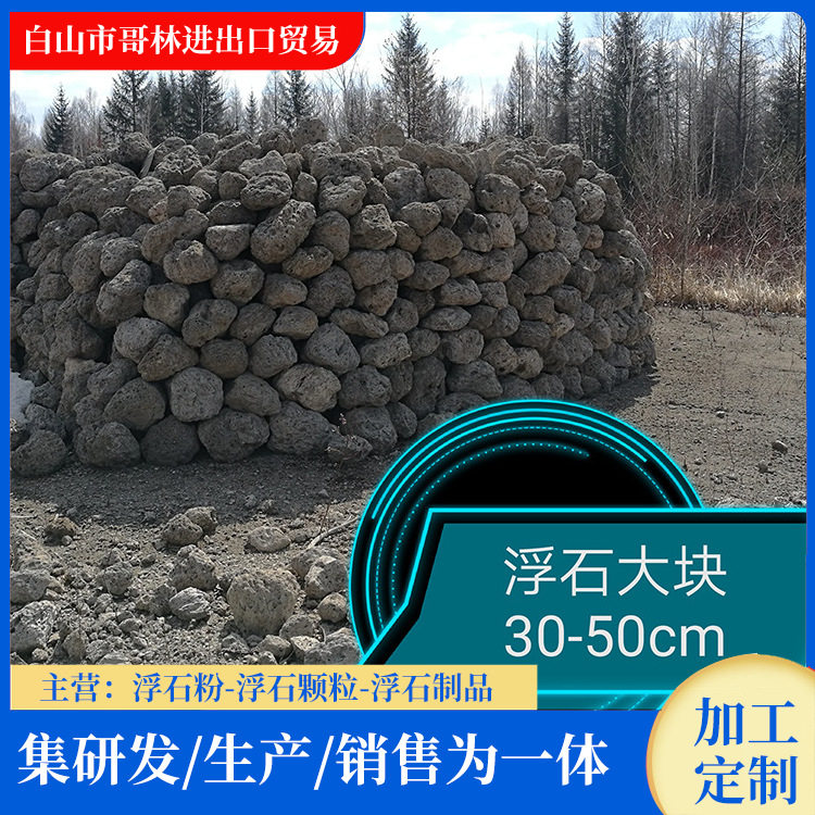 厂家批发浮石颗粒浮石大块30-50公分园艺轻石微景观装饰量