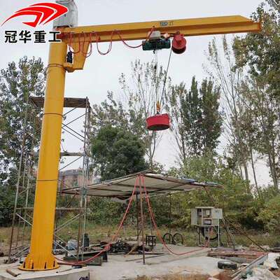 1吨小型悬臂吊电磁吸盘2吨电磁悬臂吊3吨收购站专用小型电磁吊