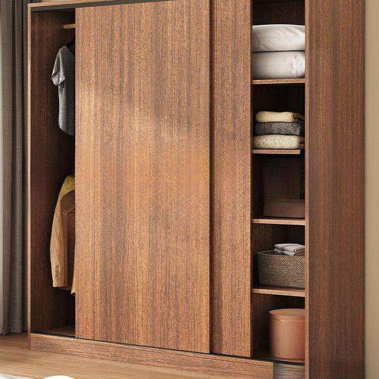 衣柜卧室家用经济型出租房用两三门柜子木质推拉门儿童小户型衣橱