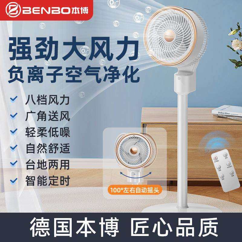 德国本博空气循环扇静音台式落地大风量电风扇空气扇家用循环风扇