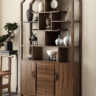 博古架摆件办公室茶室博物架多宝阁置物架客厅古董隔断中式展示柜