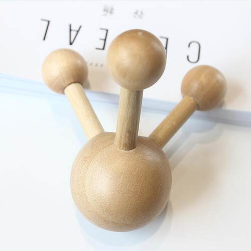 极速Wooden Head Scalp Massager New NecIk Back Massage Roller