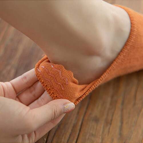 极速5pair Women lInvisible Boat Socks Summer Mujer Silicone