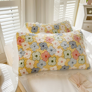 极速牛奶绒床盖单件加绒加厚冬季榻F榻米水晶夹棉炕盖床单三件套