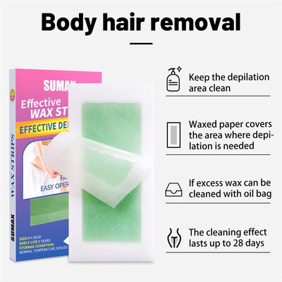 极速40pc/lot Hair Removal Wax Strips Safe Underarm WaxZ Stri