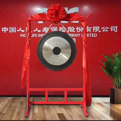 极速开业庆典铜锣纯铜锣架锣鼓乐器大锣开道H锣50公分60CM80厘米