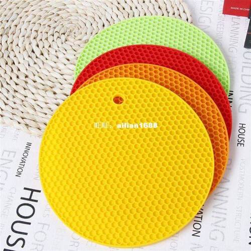 极速1 pc 15.7*15.7 cm Silicone Table Mat LCan Be Hung Durabl