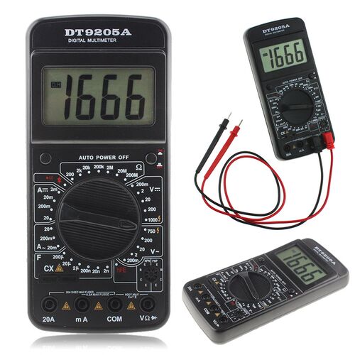 新品DT9205A Biasic Digital Multimeter Capacitance hFE Test