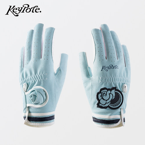 keypotegolf高尔夫蓝色爱心手套